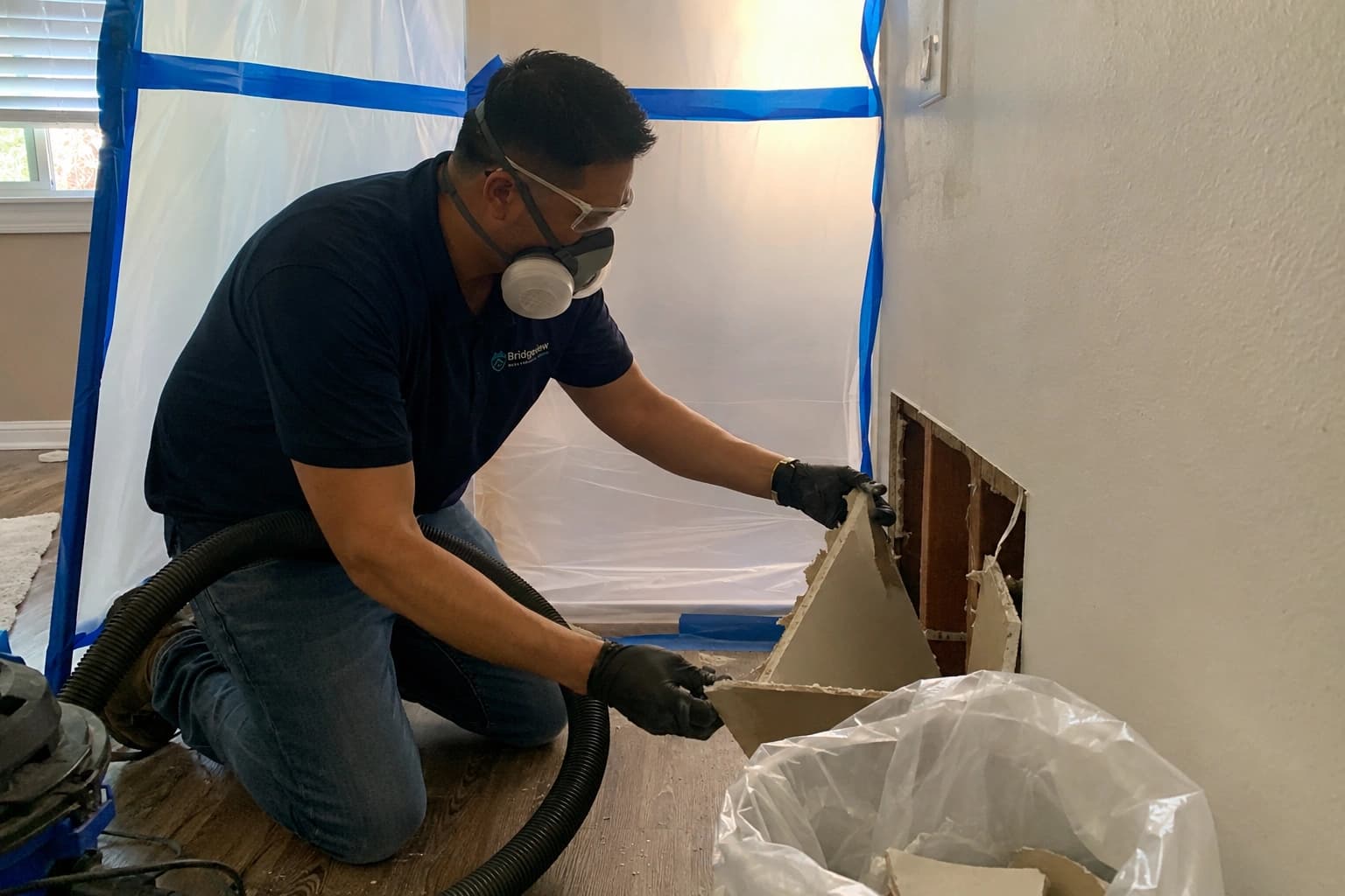 Mold Remediation support for a home in Antioch California